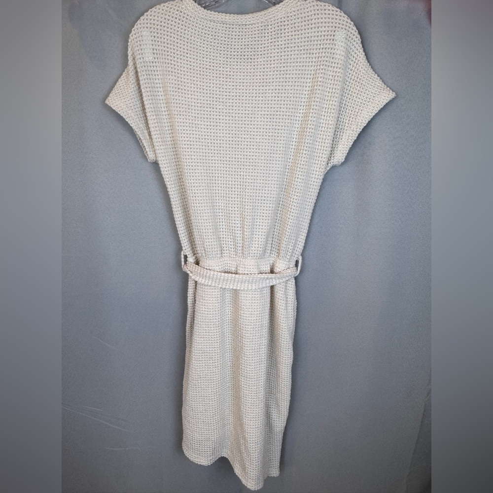 Cupshe Round Neck Short Sleeve Asymmetrical Hem Mini Dress- Size Small - Picture 3 of 7